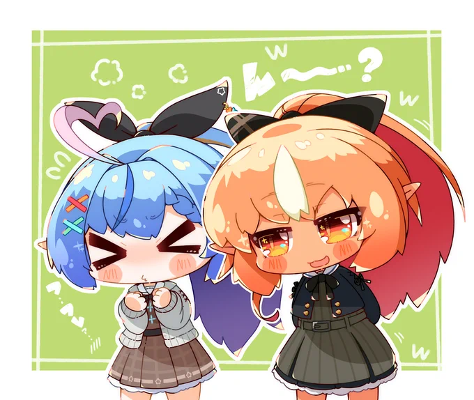 #今月描いた絵を晒そう 
14人描いてるから実質14枚って言い張る侍✌🤪✨ 