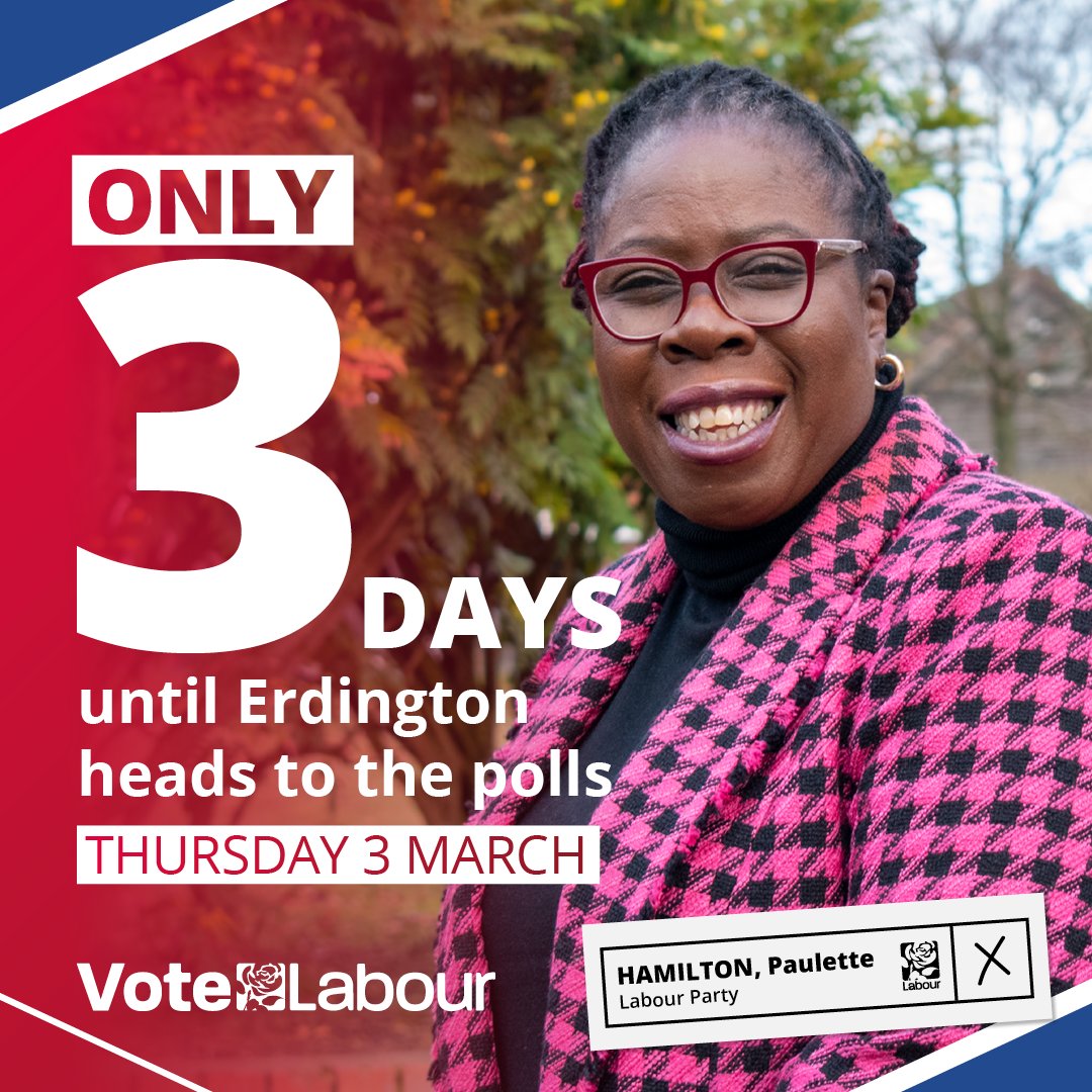 PauletteHamilto's tweet photo. Just three days left until polling day!
Visit https://t.co/mNHFAA2owC to find your polling station and make your plan to vote. 🗳 https://t.co/wyrmUf6EV0