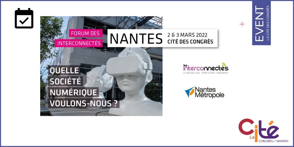 [Agenda] de #LaCitéNantes cette semaine :
2 au 3 mars : Forum des <a href="/INTERCOnnectes/">Les INTERCOnnectés</a> : quelle société numérique voulons-nous ?
interconnectes.com
Bienvenue à tous !
#MICE #eventprofs #meetingprofs #events