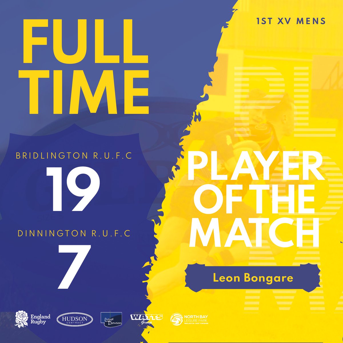 BridlingtonRUFC's tweet photo. Another 𝙒  👏

POTM - Leon Bongare  ⭐

🗣️ "𝙇𝙚𝙤𝙣 𝙘𝙤𝙣𝙨𝙩𝙖𝙣𝙩𝙡𝙮 𝙢𝙖𝙙𝙚 𝙢𝙚𝙩𝙚𝙧𝙨 𝙬𝙝𝙞𝙘𝙝 𝙠𝙚𝙥𝙩 𝘿𝙞𝙣𝙣𝙞𝙣𝙜𝙩𝙤𝙣 𝙤𝙣 𝙩𝙝𝙚 𝙗𝙖𝙘𝙠 𝙛𝙤𝙤𝙩. 𝙃𝙚 𝙬𝙖𝙨 𝙖 𝙬𝙧𝙚𝙘𝙠𝙞𝙣𝙜 𝙗𝙖𝙡𝙡 𝙞𝙣 𝙖𝙩𝙩𝙖𝙘𝙠 𝙬𝙞𝙩𝙝 𝙝𝙞𝙨 𝙥𝙤𝙬𝙚𝙧𝙛𝙪𝙡 𝙙𝙞𝙨𝙥𝙡𝙖𝙮." https://t.co/EgwxX3zRKt
