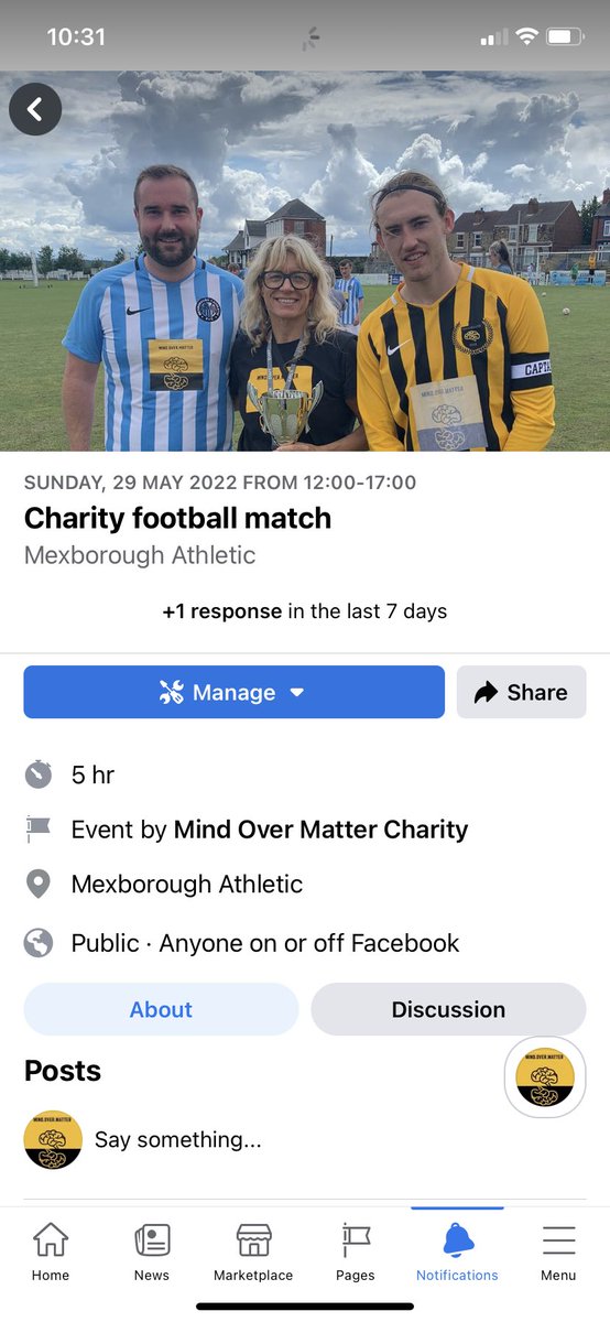 Being played at our home ground ⚽️