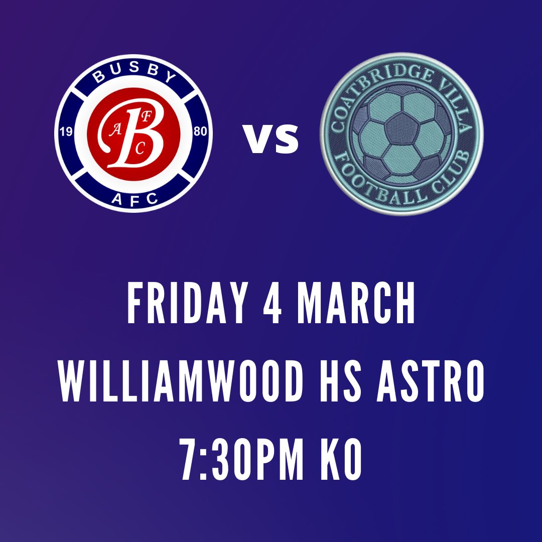 We kick off the 35s season this coming Friday with a home match against <a href="/cbvilla35s/">Coatbridge Villa 35s</a>⚽️

<a href="/centregions35s/">Football Central 35s</a>