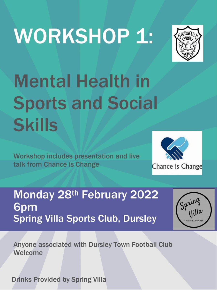 Tonight <a href="/DursleyTownAFC/">Dursley Town AFC ❤️🖤</a> are proud to be starting a series of workshops for any child who currently plays for Dursley Town Football Club these workshops will be Free and there is no need to book.

<a href="/SevernSport/">Severn Sport</a> <a href="/SevernValleyYFL/">Severn Valley YFL ⚽️</a>