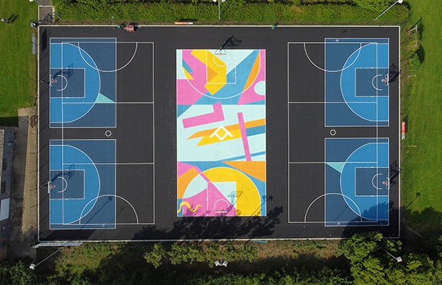 etcsports's tweet photo. Throwing back to a fantastic project last year, this dedicated 3x3 basketball facility had some areas resurfaced and a beautiful colour spray, with quite the centre piece! Do you have a space could be transformed? #sportssurfaces #colourspray #basketball @bballengland @NBA https://t.co/NplxNhWfot