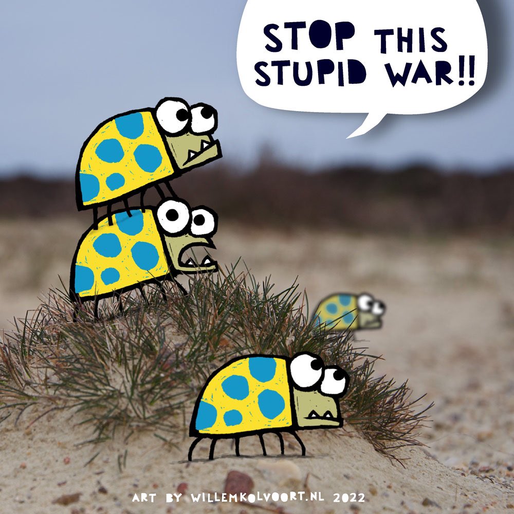 willemkolvoort's tweet photo. πΌππΌππΌππΌ
Candybeetle says: βSTOP THIS STUPID WAR!! #SlavaUkraini #candybeetle https://t.co/pgXuotYq16