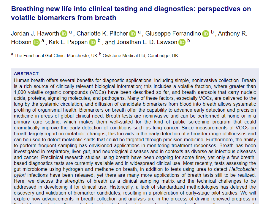 Bily_Boyle's tweet photo. Take a look at our new review of progress in #BreathResearch written with @functionalgut for Critical Reviews in Clinical Laboratory Sciences. @tandfbiosci
Available online now: https://t.co/QGcv9rifYH https://t.co/xd2oew85jy