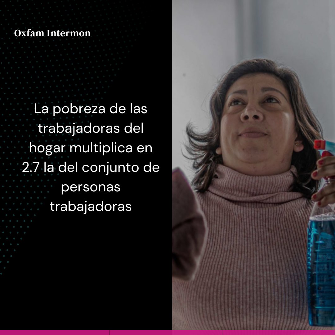 ⚠️1 de cada 3 trabajadoras del hogar vive bajo el umbral de la pobreza⚠️

A pesar de tener un trabajo, este no les permite cubrir sus necesidades básicas. Como consecuencia, la pobreza de este colectivo multiplica en 2.7 la del conjunto de personas trabajadoras.