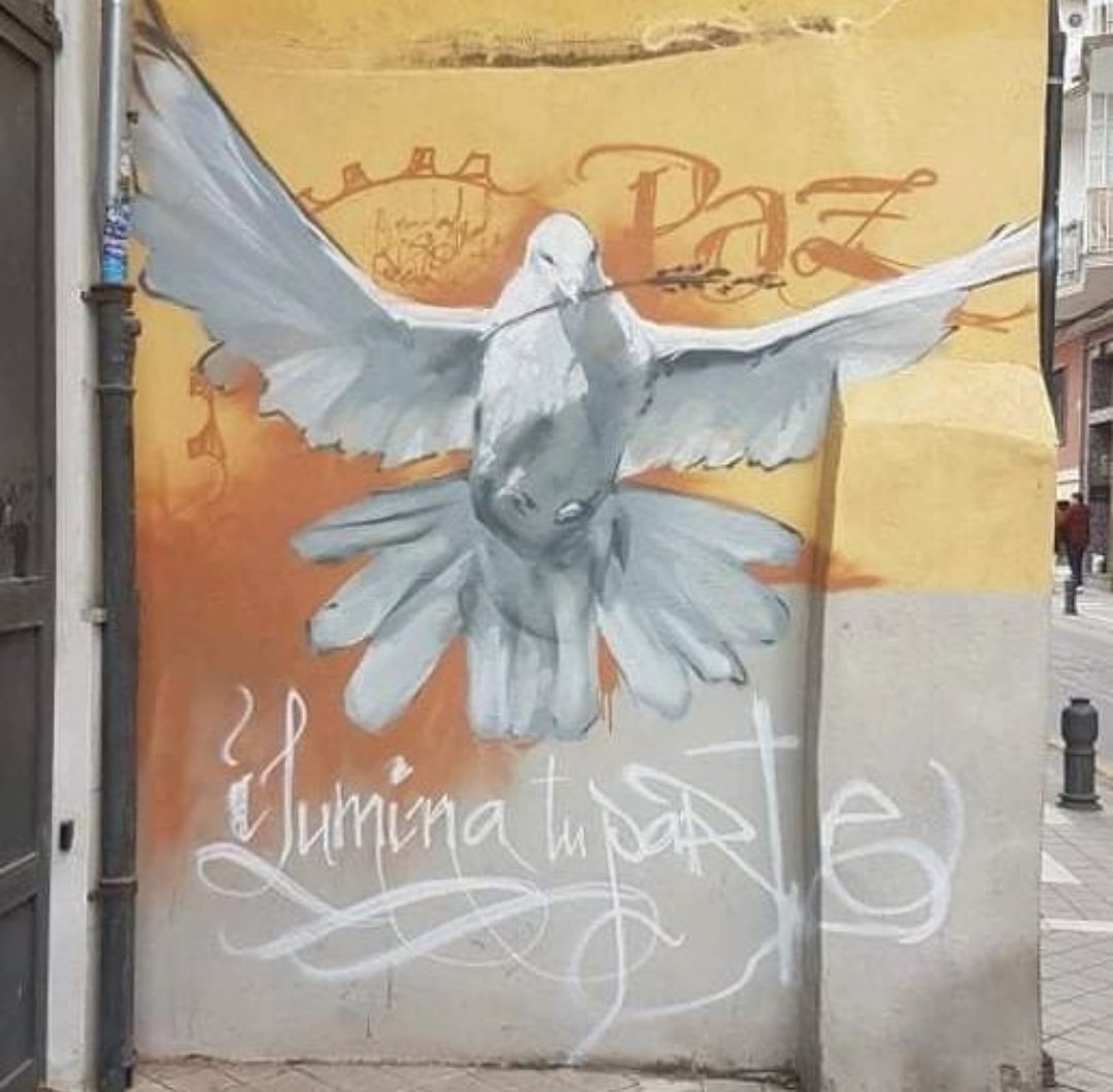 MolinaStreetArt's tweet photo. 🇺🇦 Day 5. #StopTheWar #StopPutin

'Paz' by Spanish El Niño de las Pinturas in Granada, Spain (2022) #elninodelaspinturas #granadastreetart #streetart #lamolinastreetart 📷 https://t.co/n7V0DOZCBC https://t.co/3ZecqJXwOm