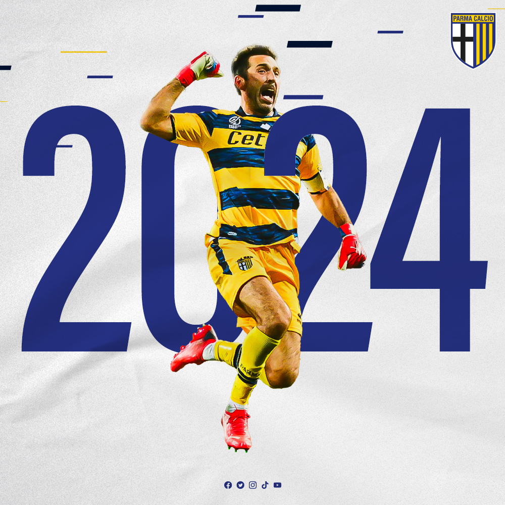 boog Rechtsaf Kapper Parma Calcio 1913 on Twitter: "The legend continues. #Buffon2024 🟡🔵  https://t.co/wEasA8fboi" / Twitter