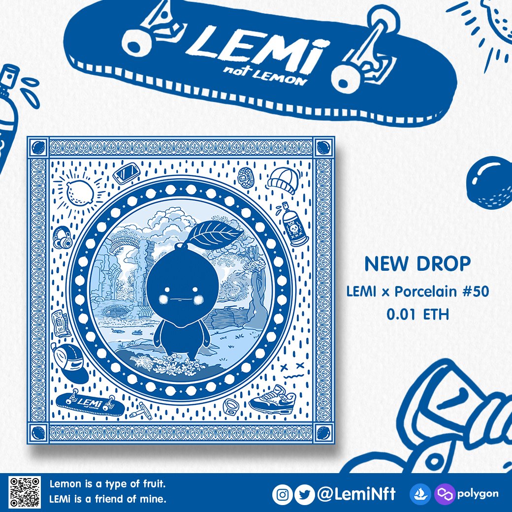 ✨Special NEW DROP🎊
🚀LEMI x Porcelain #50

🔥opensea.io/assets/matic/0…

#NFT #NFTThailand #NFTAsia #NFTCommunity #NFTCollection #Opensea #Polygon #polygonNFT