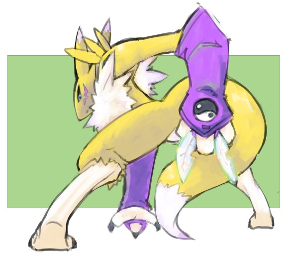 これは以前描いたレナモン 