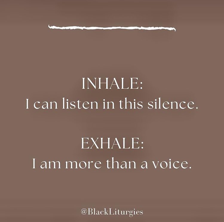 michaelfrost6's tweet photo. For those who don’t know what to say in this time of turmoil, say nothing. Listen in the silence. Release the expectation that you should be articulate and wise right now. Listen to the voices of those most prone to being drowned out.
A powerful meditation by @BlackLiturgies https://t.co/jdc0SQezLS