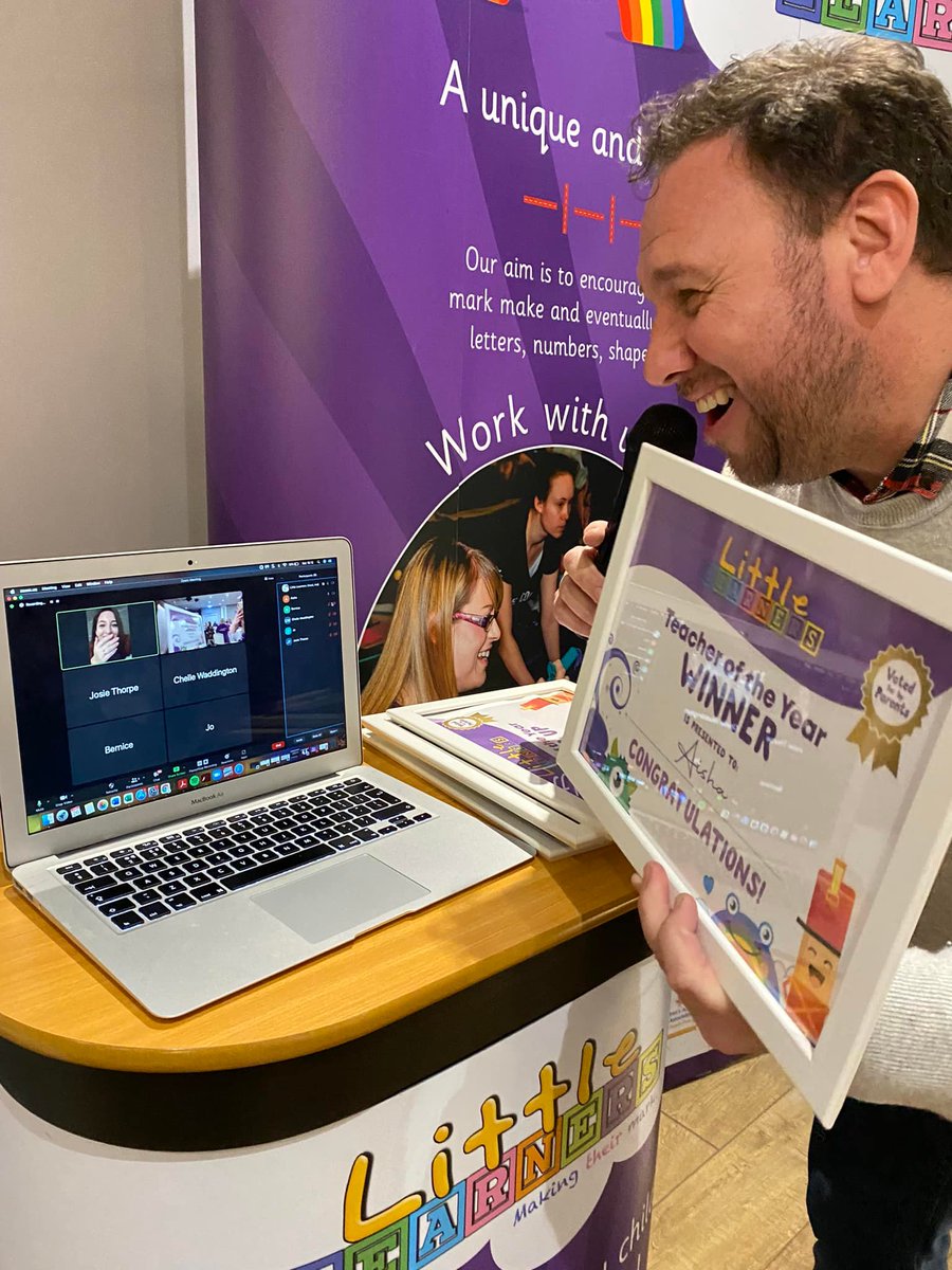 LittleLearnerUK's tweet image. HUGE CONGRATULATIONS to our Teacher of The Year 2022 AISHA!!! Aisha joined via Zoom after her flight was unfortunately cancelled!! #teacheroftheyear #LLConf22 #TeamLL #Winner #Votedbytheparents #franchisee #smallbusinessowner @LLNWKent