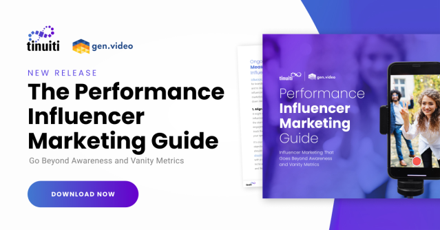 How do I think about the influencer opp wrt #B2B?<a href="/Tinuiti/">Tinuiti</a>'s Performance Influencer Marketing Guide dives into all the important #influencer trends &amp; tactics with insights from performance-based #influencermarketing platform, <a href="/gen_video/">gen.video</a>. Download now: bit.ly/35bOEEW