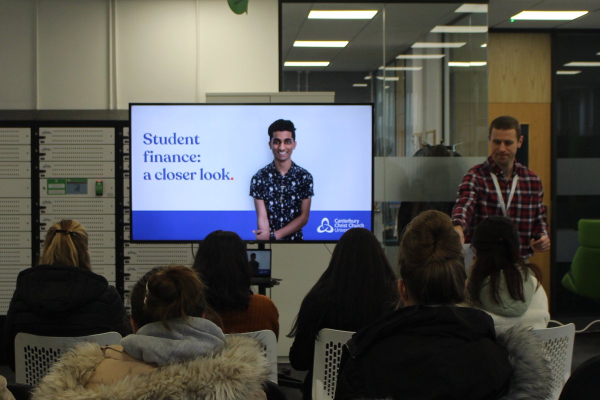 Thank you to #CanterburyChristChurchUniversity School and College Engagement Team (SCE) delivered a #StudentFinance talk last week to our Access and Level 3 students.
Our students left the session informed and excited about the next step of their educational journey!