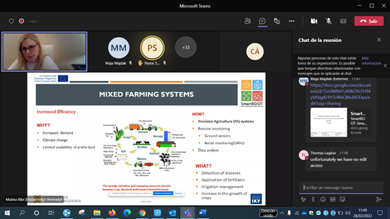 SmartRootProje1's tweet image. Today in #SmartROOT transnational #event #mixedfarming systems why? How? What? #digitalization #bigdata #sustainability #training #erasmus
