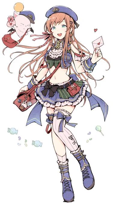 #今月描いた絵を晒そう 
#FF14イラスト

今月はバレンタインイラストを沢山描いた...!🍫
全身絵が多かったです🌸 