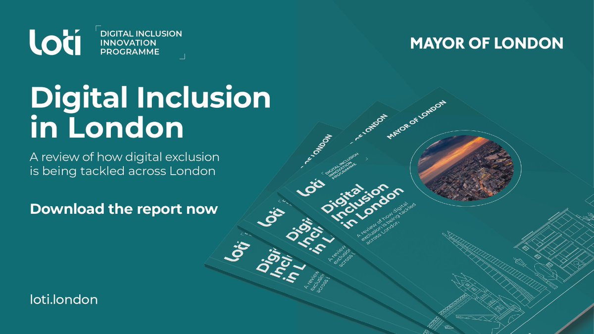 How is digital inclusion being tackled in #London?

Today LOTI has published the first-ever, comprehensive review of #digitalinclusion initiatives in London. 

To read the report, visit: bit.ly/3LUIKbA