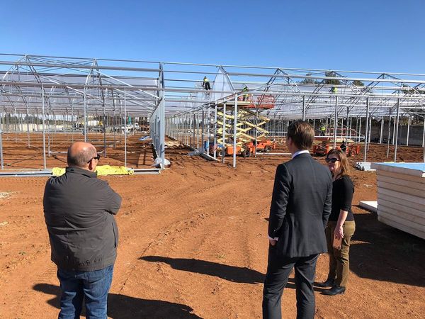 This is the site where a knowledge &amp; innovation centre is being built - a place where 🇯🇴🇳🇱 knowledge exchange on water efficient horticulture can take place. 
It'll be a space for learning, showcasing &amp; bringing people together around the topics of 💧, agriculture, climate &amp; tech