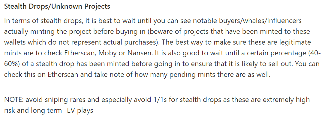 skid_eth's tweet photo. Stealth Drops/Unkown Projects

(3/5) https://t.co/gXrYMp3hx1