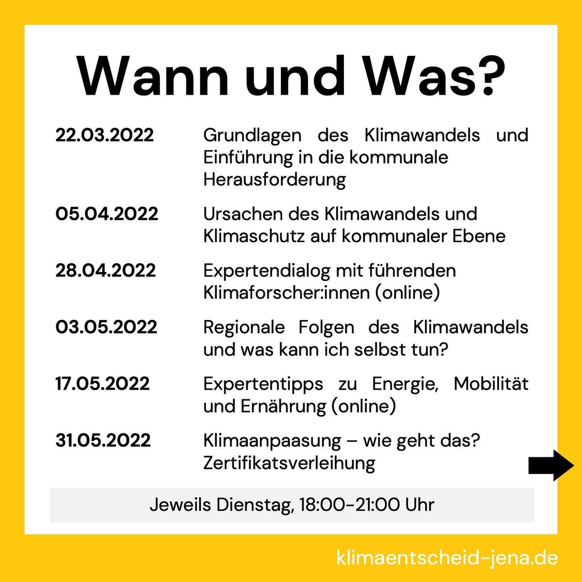 jena_zero's tweet photo. An der vhs Jena gibt es demnächst einen „Klimafit“-Kurs zu kommunalem Klimaschutz! 

Schaut rein und meldet euch an! Klimabildung geht uns alle an :)

https://t.co/3kisurGIfR https://t.co/OgCm9CoUNs
