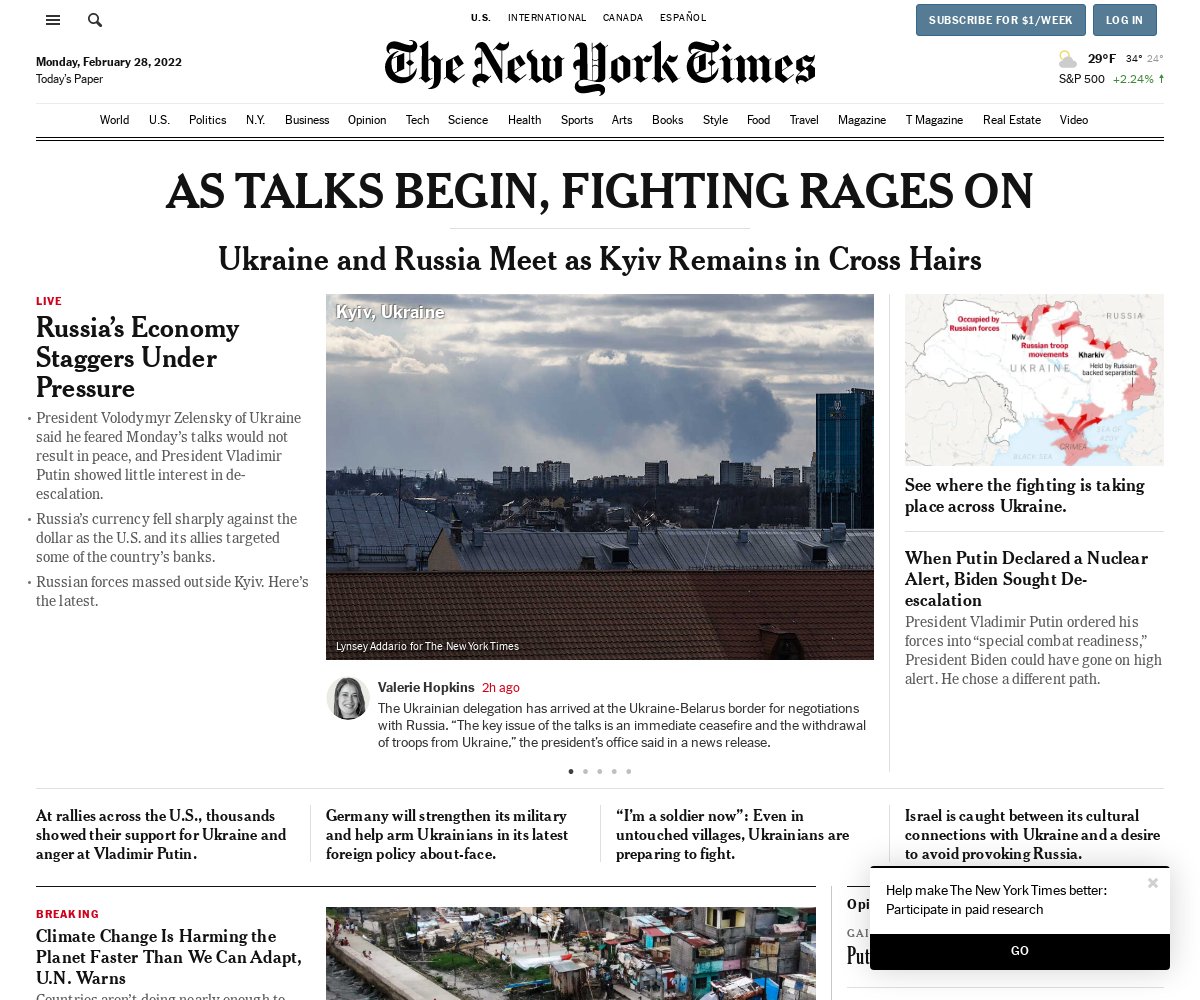 AS TALKS BEGIN, FIGHTING RAGES ON