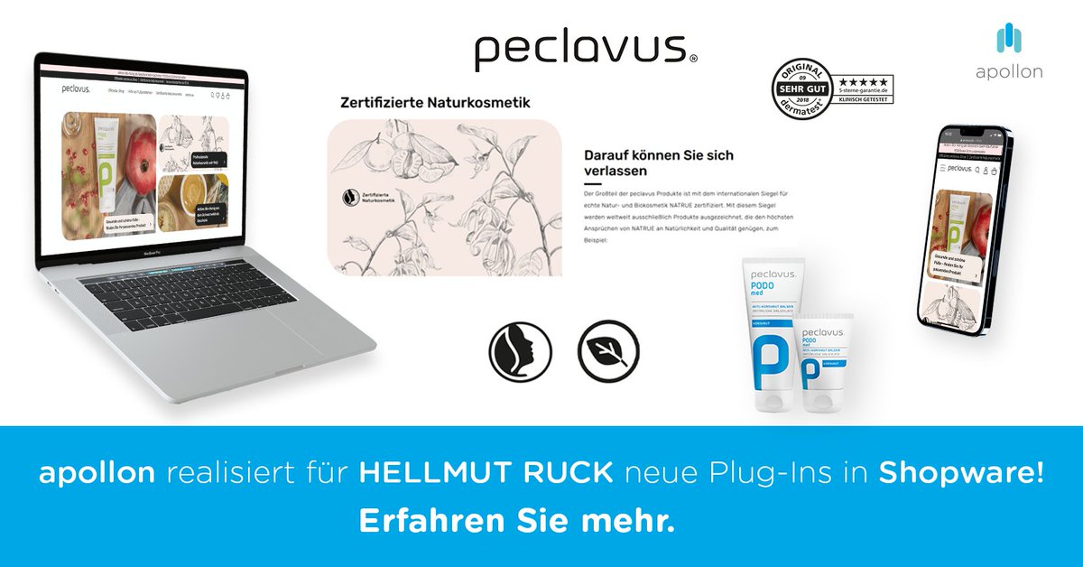 apollonGmbHCoKG's tweet photo. Wir haben 2 neue Plug-Ins für #Shopware entwickelt: Aktionshinweise & Zugabeaktionen. Erfahren Sie mehr oder schauen Sie sich direkt den peclavus-Shop an: https://t.co/HwkPtv7YiP
Zur Pressemitteilung: https://t.co/y8lcdNYmWY
#apollon #hellmutruck #peclavus #plugin https://t.co/yNIKXC491b