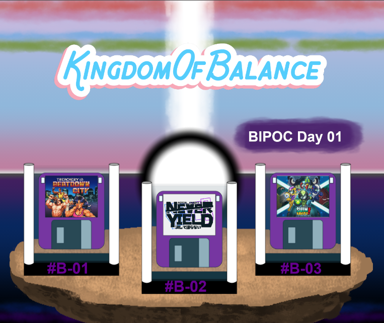 BalanceKingdom's tweet photo. #BIPOC #Showcase Day 01 - At 6:00 PM PST 28-FEB-2022, we are #streaming 3 #indiegames by #BlackCreators:
- @Beatdown_City by @NuChallenger
- #NeverYieldGame by @aerial_knight
- #Swimsanity by @DecoyGames
https://t.co/U3EZKrc79K
#SmallStreamer #TwitchGirl #IndieDevs #RPG #Coop https://t.co/APrfsuKbJf