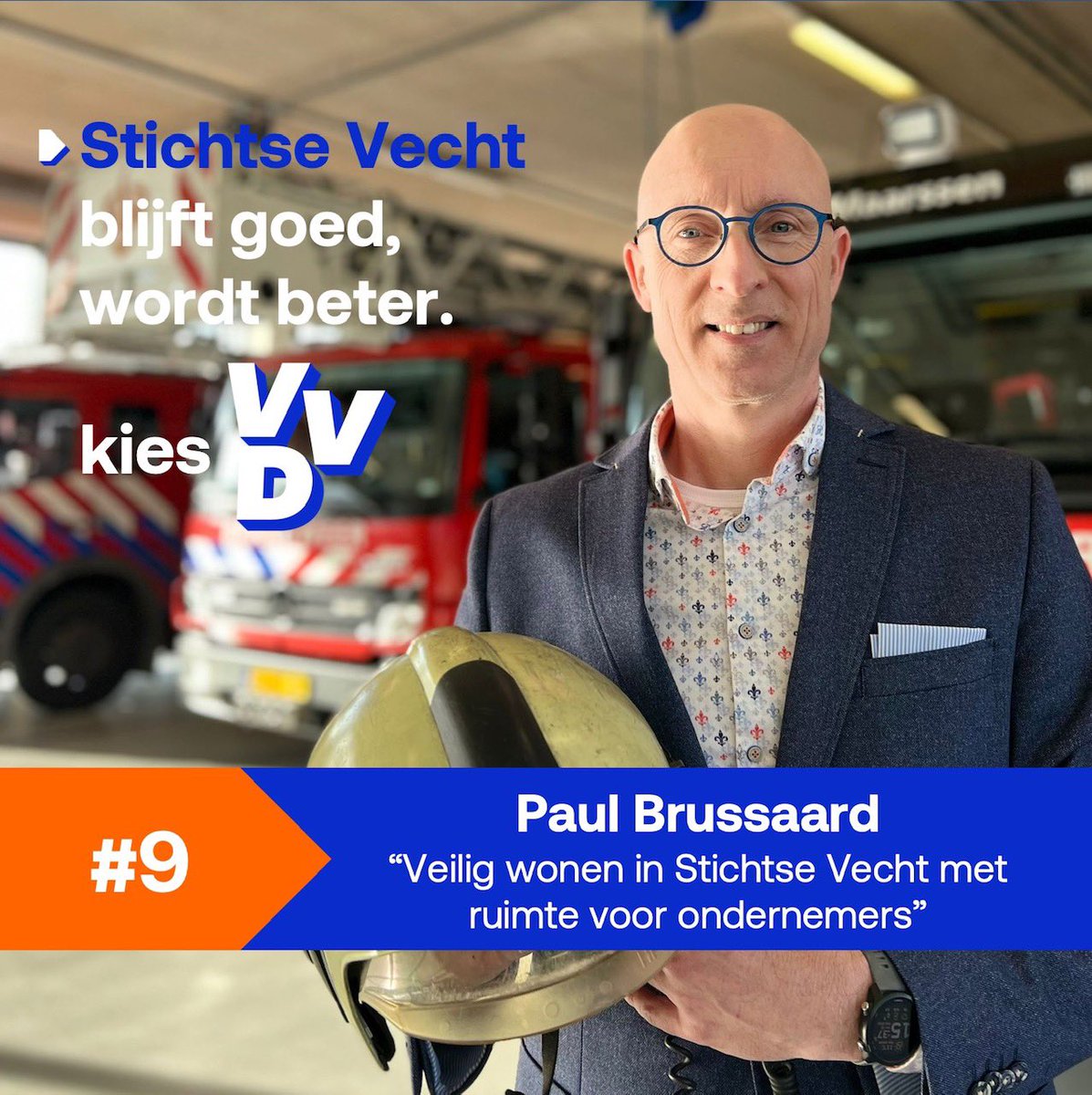 Ik zet mij in voor een veilige samenleving! Met ruimte voor ondernemers en werkgevers. #VVD #stichtsevecht #mkb #Brandweer #vno