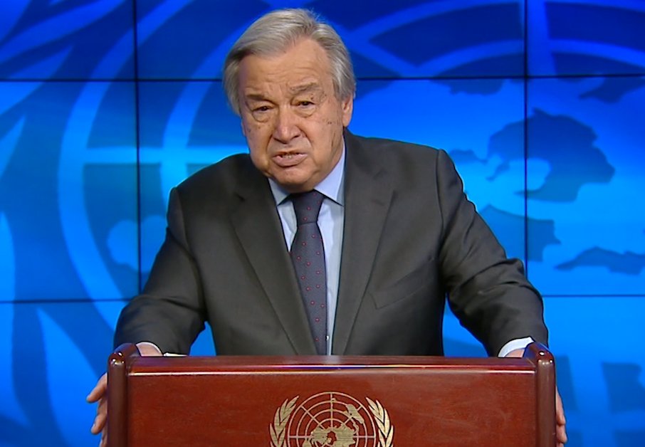 “Coal and other fossil fuels are choking humanity" - <a href="/UN/">United Nations</a> SG <a href="/antonioguterres/">António Guterres</a> addressed the press conference to launch #IPCC’s latest #ClimateReport , #ClimateChange 2022: Impacts, Adaptation &amp; Vulnerability.