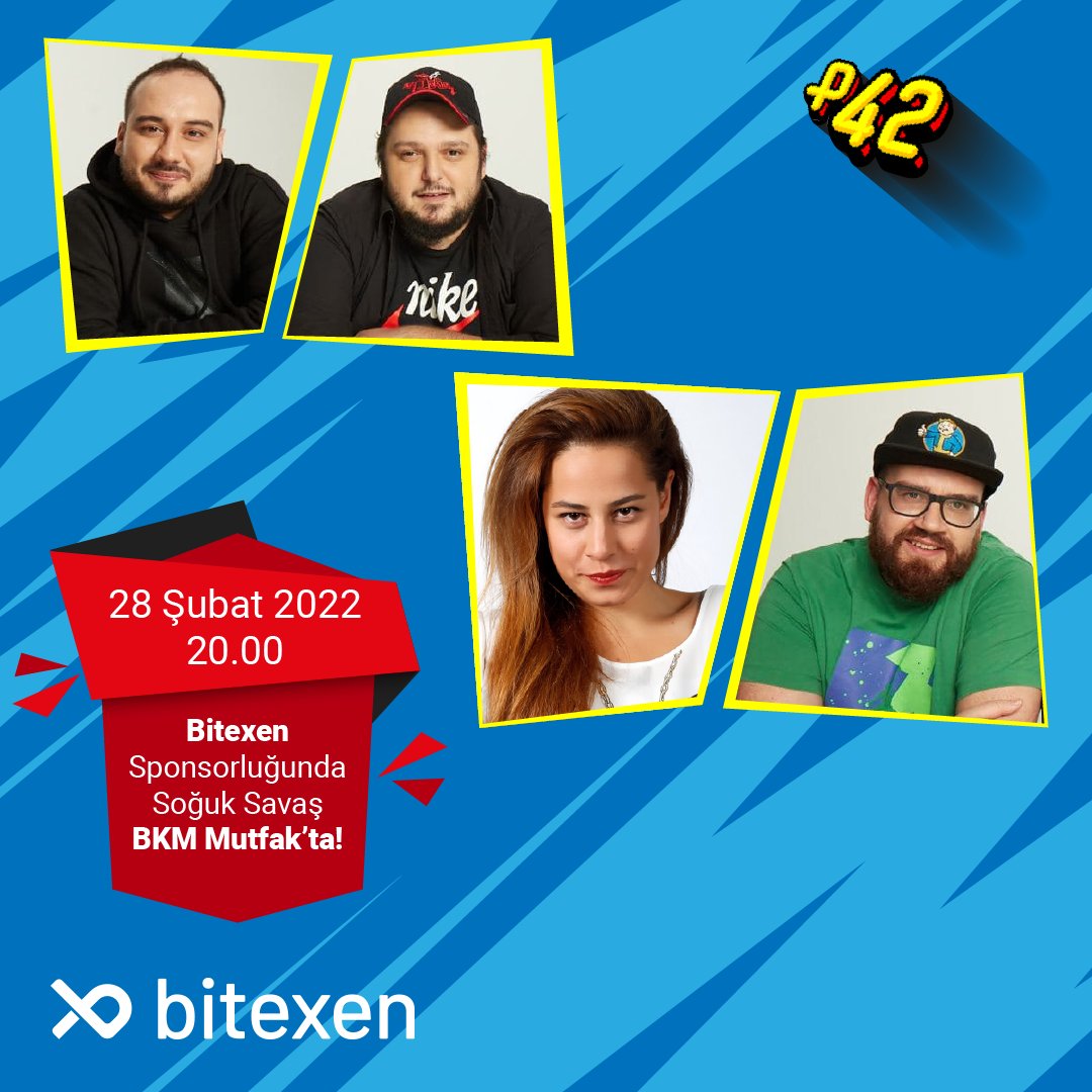 bitexencom's tweet photo. #Bitexen sponsorluğunda Soğuk Savaş bu akşam BKM Mutfak’ta! Bugün saat 20.00'de gerçekleşecek Soğuk Savaş'ta #Post42 ekibi, Aslı İnandık ve @bitexenresearch ekibine karşı yarışacak! ⚔️
➡️Detaylar için tıkla: https://t.co/me2KIyvfr6 https://t.co/y11AJkkggs