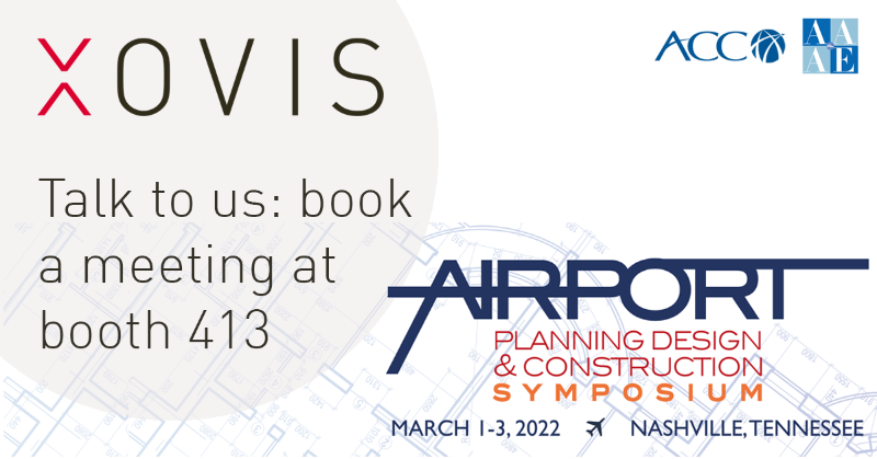 xovis_ag's tweet photo. Let´s meet up at Airport Planning, Design, &amp; Construction Symposium in #Nashville this week! Book a meeting now: https://t.co/S8qvpFgxTH 

#AAAEMeetings #aviation #xovis #peoplecounting #quedetection #filllevel | @AAAEDelivers | @ACC_HQ | @xovis_ag