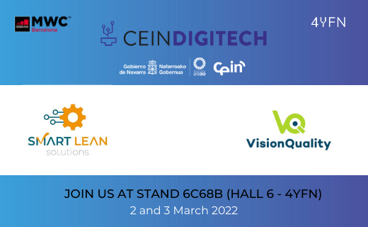 ceinnavarra's tweet photo. Conoce en nuestro stand en @4YFN_MWC del #MWC22 a las startups @SmartLeanS y #VisionQuality. Una actividad impulsada por el Departamento de Desarrollo Económico y Empresarial de @gob_na.
🔽
https://t.co/ZPEuhK07c9
🗓️ 2 y 3 de marzo https://t.co/RHJ5QQtIFL
