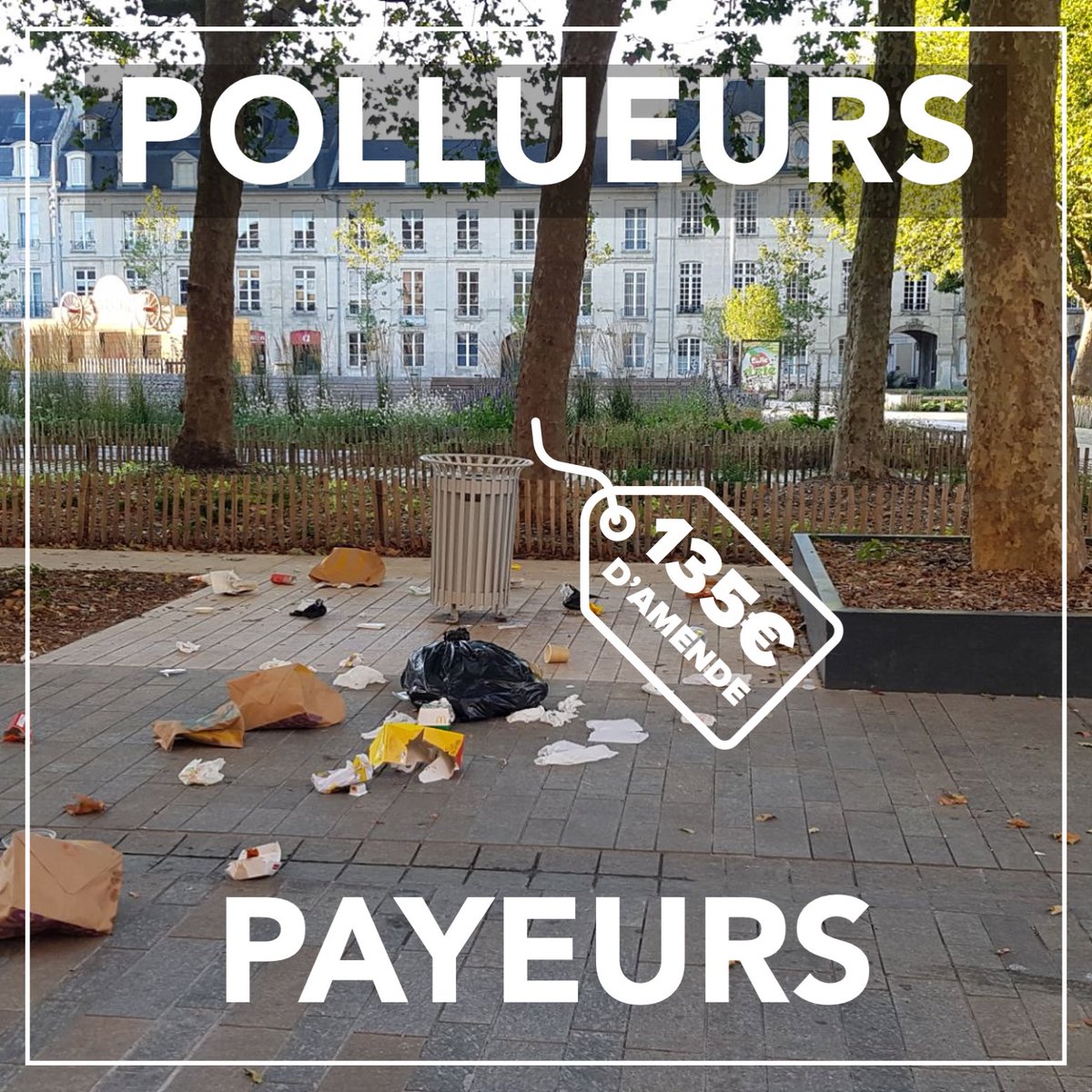 Le 15 mars, nous lancerons notre #BrigadeVerte. Composée de 19 agents, elle nous permettra de verbaliser les personnes qui polluent #Caen en jetant leurs déchets sur l’espace public. 

[1/2] ⬇️
