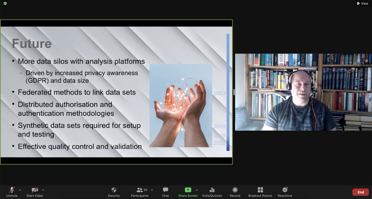CompHealthMuc's tweet photo. A fresh week means another inspiring talk at our #comphealth seminar 🎉 Thanks to William Rayner, Head of Data Informatics at the Institute of Translational Genomics 🧬, for sharing a candid account of his career. Here's to a bright future in #data management 👨💼🖥️
#DataScience https://t.co/ZouhnTo4DO