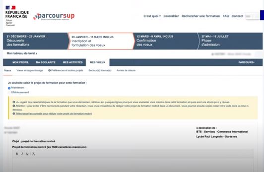 [Appel à témoignages]- les #lettresdemotivation sur #Parcoursup :
- Enseignants : vous en lisez des centaines en  commission des vœux pour une filière sélective ?
- Étudiants : l'an dernier, vous avez écrit une super lettre ? ou bluffé avec succès ?
Contactez-moi en DM, merci !🙂