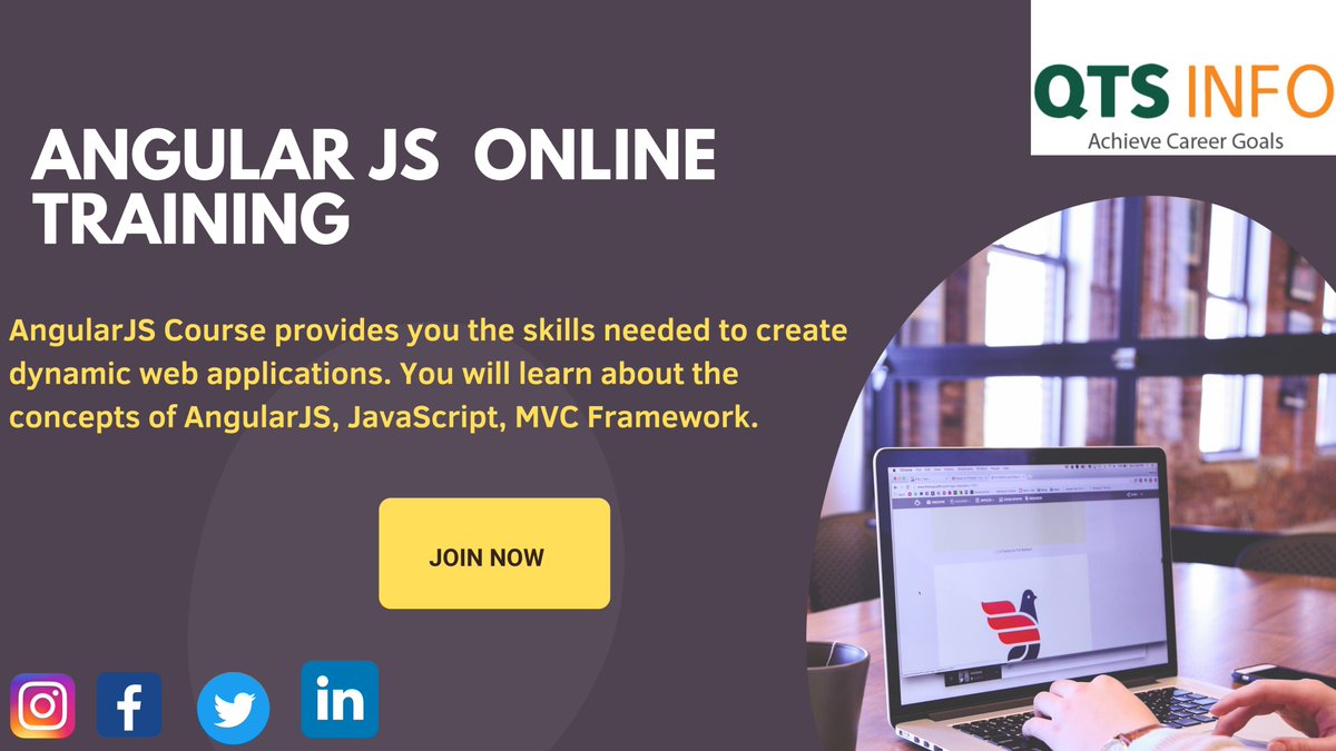 qtsinfo2's tweet image. Angular JS is a Java-based open-source -@ bit.ly/3tcKxQY web framework designed for web applications and its components are useful for the mobile app development process.
#Angularjscourse #javaframeworks #webdevelopmentprocess #onlineittraining #onlineitcourses #qtsinfo
