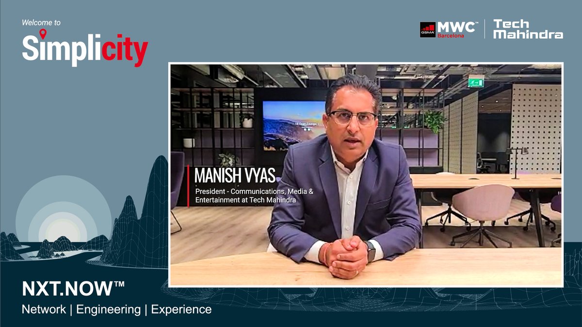 tech_mahindra's tweet photo. We are Live!

Catch the @Tech_Mahindra webinar live, straight from #MWC2022.

Watch here: https://t.co/tqSSCqFmyf

#TechMAtMWC #WelcomeToSimplicity https://t.co/4lMfuKu4kR