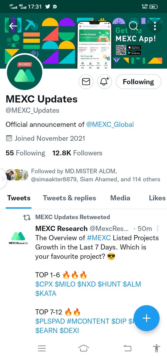 MLokman247's tweet photo. @MEXC_Updates @MEXC_Global @BIFROSTio @MEXC_Fans @Duos6591 
@Ahohona94 
@velukup2001 

#MEXCGlobal 
#Giveway https://t.co/cYzh3eqCoW