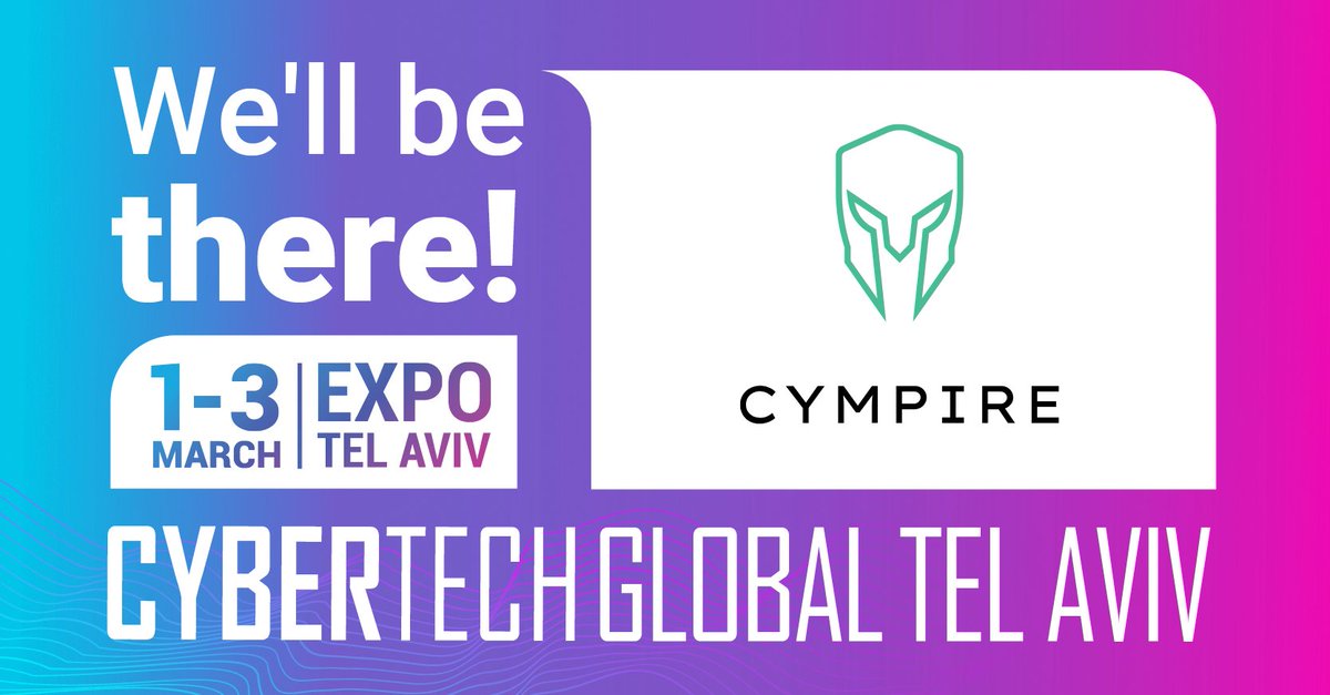 CympireLtd's tweet photo. Visit us during @ID_Cybertech  at Expo Tel Aviv starting tomorrow!

#cybertechtlv #cybertech #cybersecurity #cybersecuritytraining #cyberrange #cympire #itsecurity #ITsecuritytraining https://t.co/CPwGQy14QF