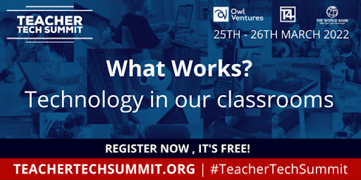 CSF is partnering with <a href="/T4EduC/">T4 Education</a> for the #TeacherTechSummit 2022, a series of conversations on March 25-26 where teachers, policymakers &amp; entrepreneurs from across the world will discuss the use of tools and technology in the classroom. Register: bit.ly/3IvyW5I