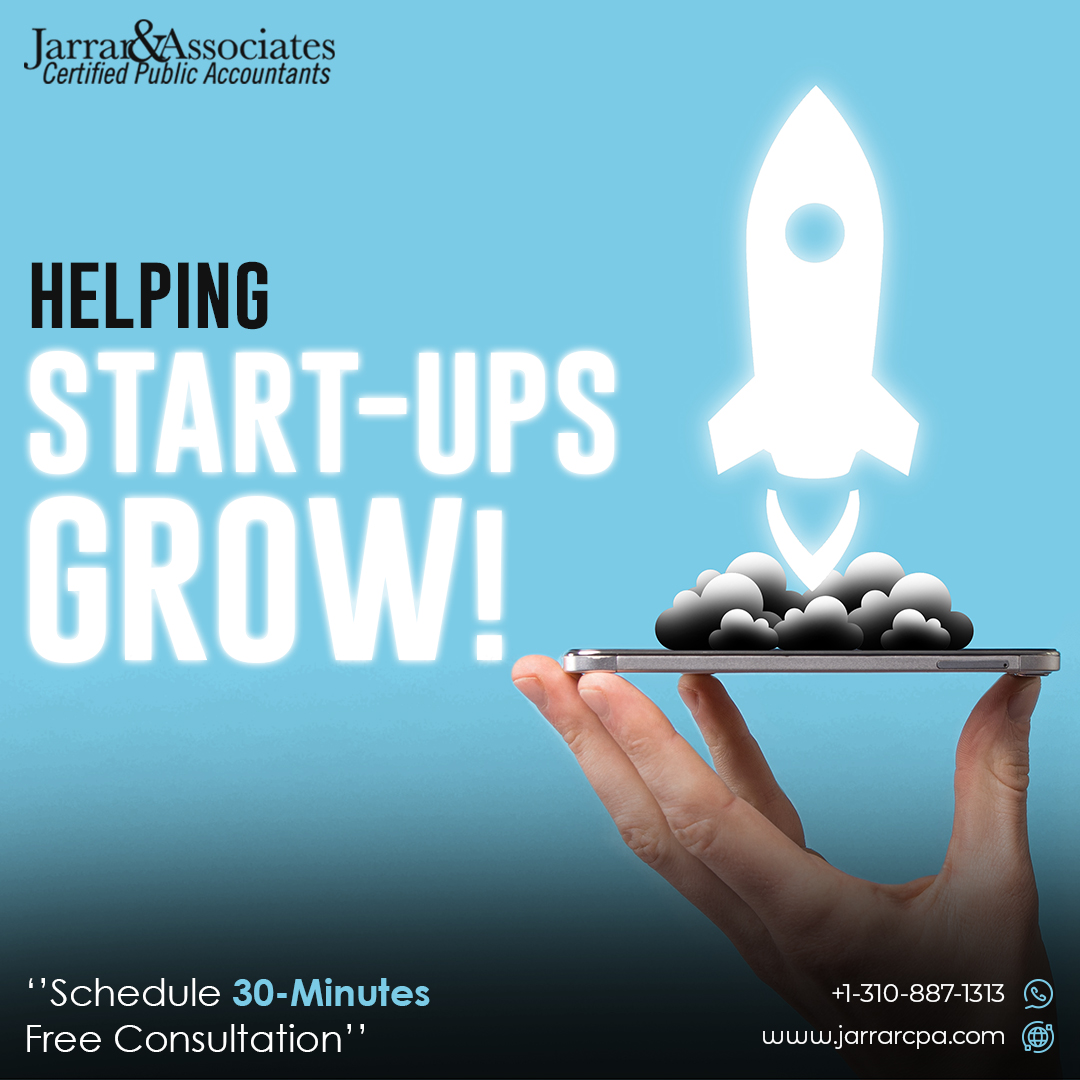 JarrarCPA's tweet photo. 👉 In need of assistance growing your startup business real quick? Well, Jaara &amp; Associates with the right expertise and experience can help!

---------
🌐 Visit: https://t.co/jpZheX2fsU
☎ Call: +1 (310) 887-1313
✉ Email: samcpa@jarrarcpa.com
--------- https://t.co/63cqlTUMrv