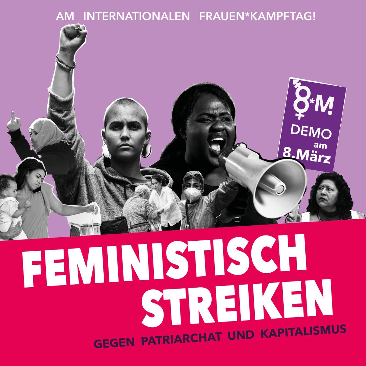 eklat_ms's tweet photo. „Überlastet, ungesehen, un(ter)bezahlt – wir streiken! Gemeinsam feministisch kämpfen gegen Patriarchat und Kapitalismus!“

🚩🚩 Kommt am 8. März in unseren kommunistischen Block auf der Demo von @F_StreikMS 🚩🚩

#ms0803 #frauenkampftag #feministischerkampftag #feminismus 

1/7 https://t.co/VRmxlxBRrS