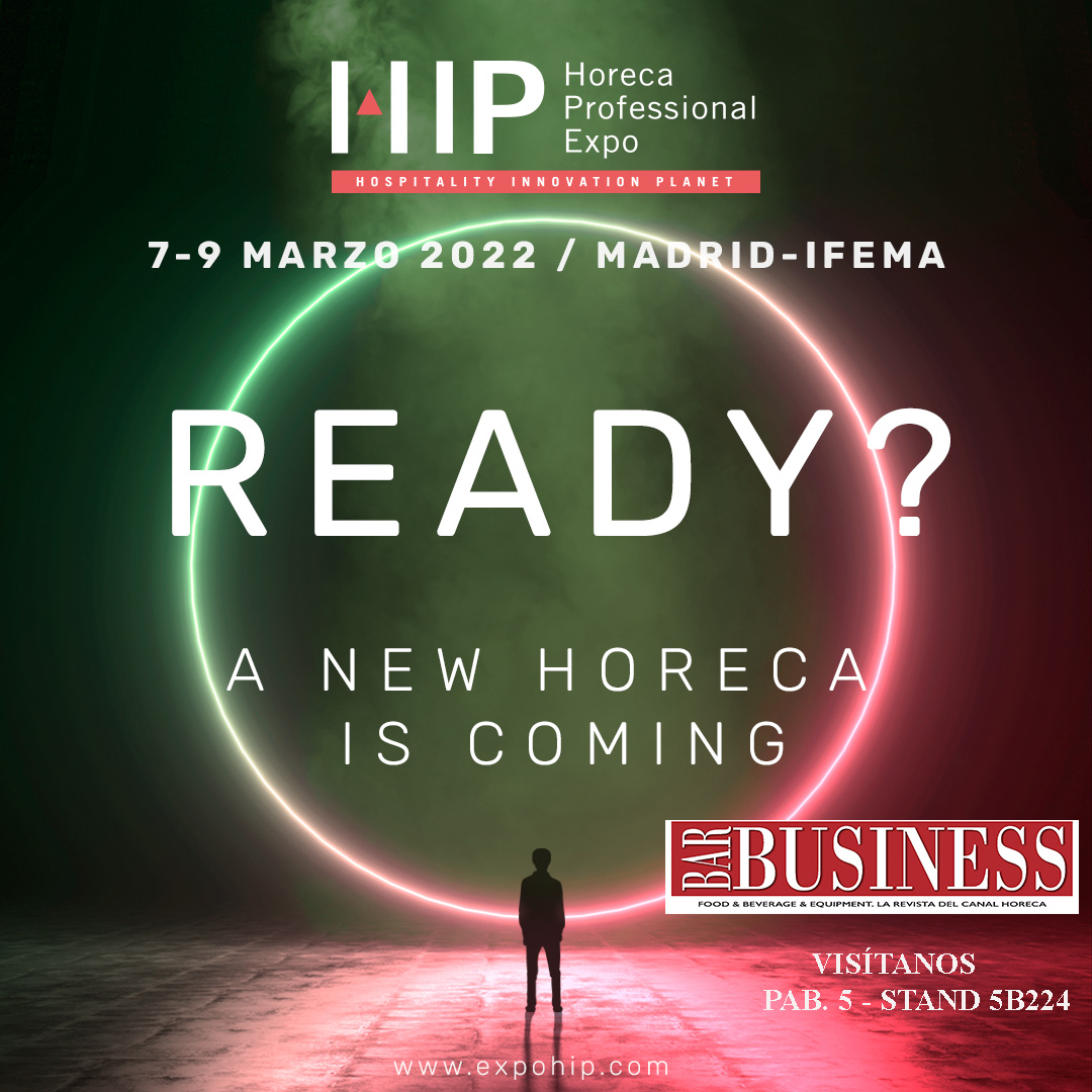 🔴Visítanos en #HIP2022 del 7 al 9 de marzo - Ifema - Madrid
 (Pab. 5 - Stand 5B224).
Si no tienes entrada, te la podemos facilitar.
#hostelería #bar #hoteles #coctelería #destilados #alimentación #bebidas #revistabarbusiness #BarBusiness