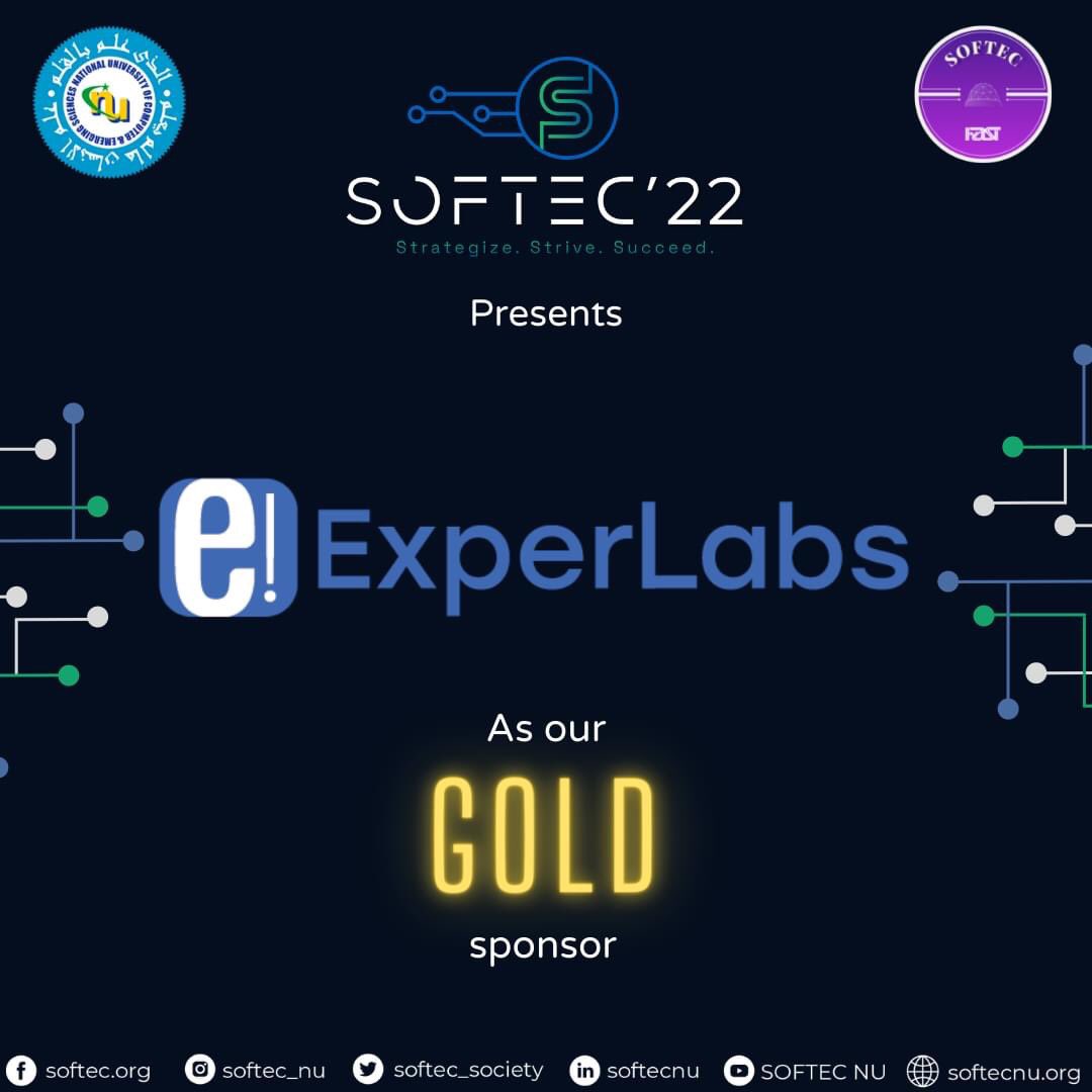 softecfast's tweet image. We are proud to announce Exper Labs as our gold sponsor for SOFTEC&apos;22.
Exper Labs is a full stack software development company, focused on helping its clients to build a successful business on web and mobile.
#softec2022