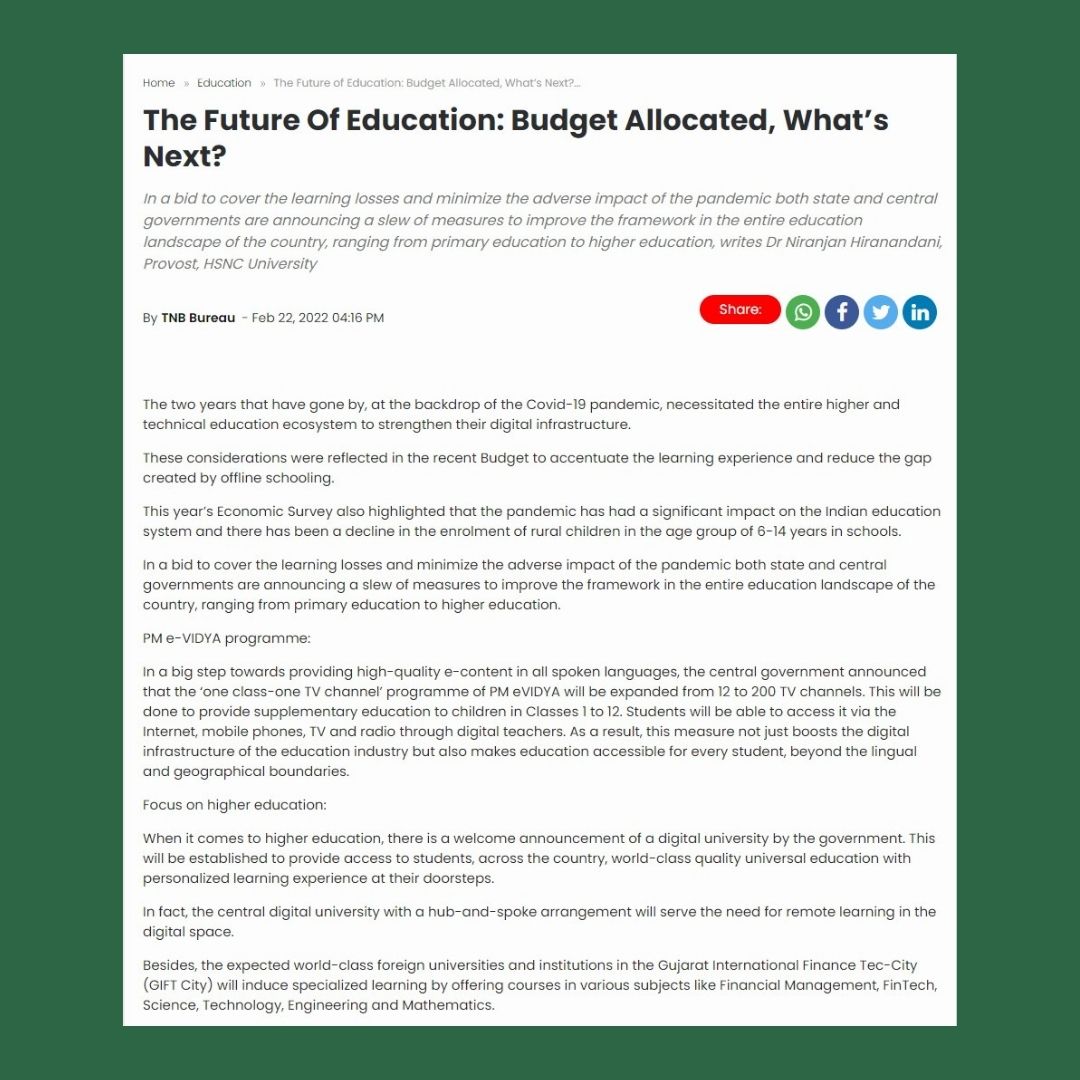 HSNC University, Mumbai tweet media