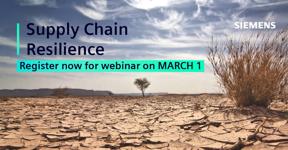 Tomorrow! - Can you quantify the impact of events on your supply chain? How do you evaluate different scenarios in your network?   sie.ag/3Hsizqj

#resilientsupplychain #LogisticsWebinar #valuechain