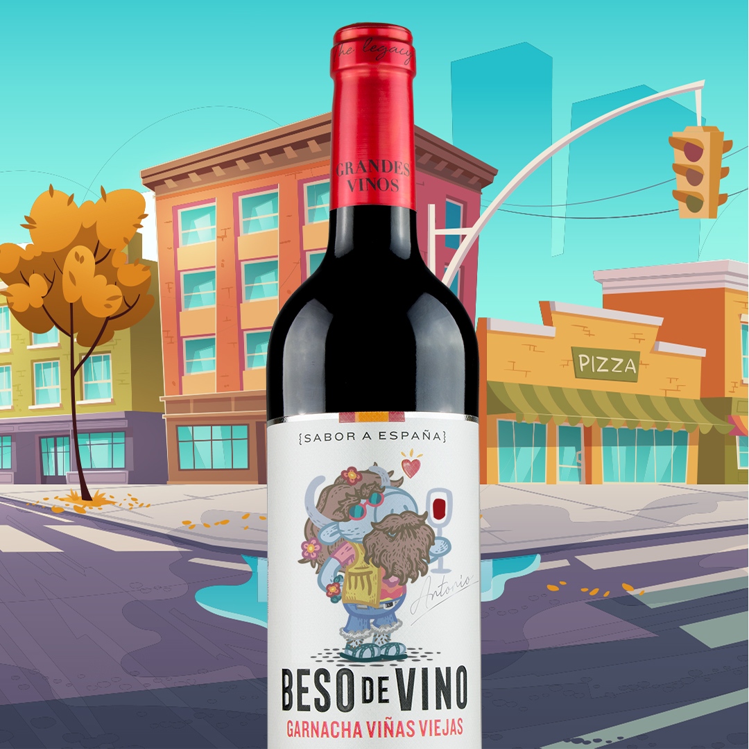 BesodeVino's tweet photo. 🇪🇸 Cuando Antonio se pone en modo "urban-hippie", es difícil reconocerlo por la calle. La mejor forma de identificarlo es el momento en que se toma su copa de Beso de Vino de rigor, acompañado de sus amigos urbanitas 🏙
.
⁠#Cariñena #WineLovers #LoQueVesEs @aragonalimentos https://t.co/Fqs7cN5QWv