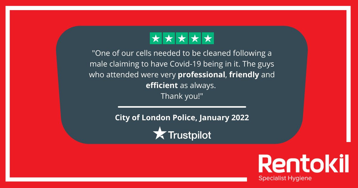 A massive well done to our team on providing a professional, friendly and efficient service. Thank you for the excellent review City of London Police #ReviewOfTheMonth