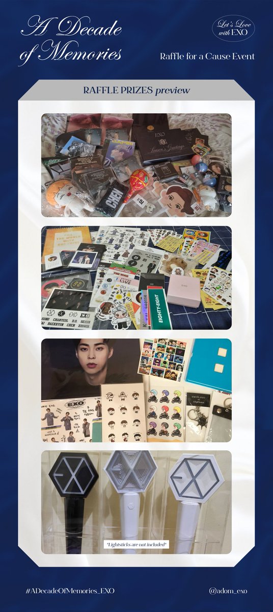 adom_exo's tweet photo. San makakarating ang PHP 10 mo? Get a chance to grab official &amp; unofficial EXO merchandise from our Raffle for a Cause Event! 💙

Form Link: https://t.co/yFmiMvbmU2
Event Period: FEB 28, 8 PM to MAR 5, 9 PM
Announcement of Winners: MAR 6, 5PM

#ADecadeOfMemories_EXO @weareoneEXO https://t.co/6254Sm2A0c